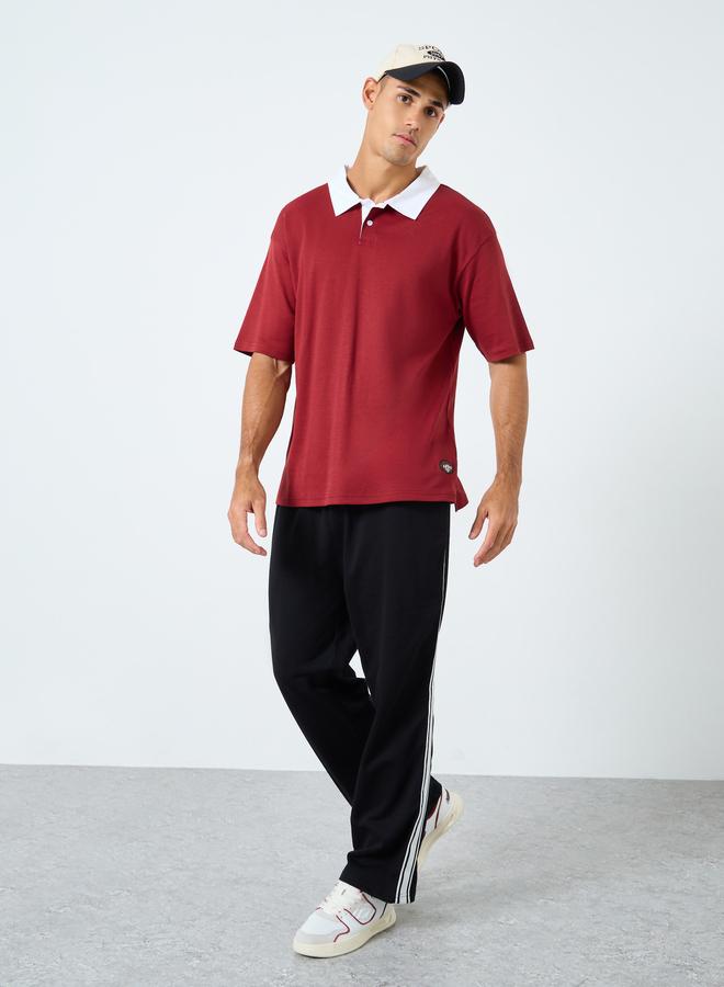 Styli Men Black Striped Joggers - Image 2