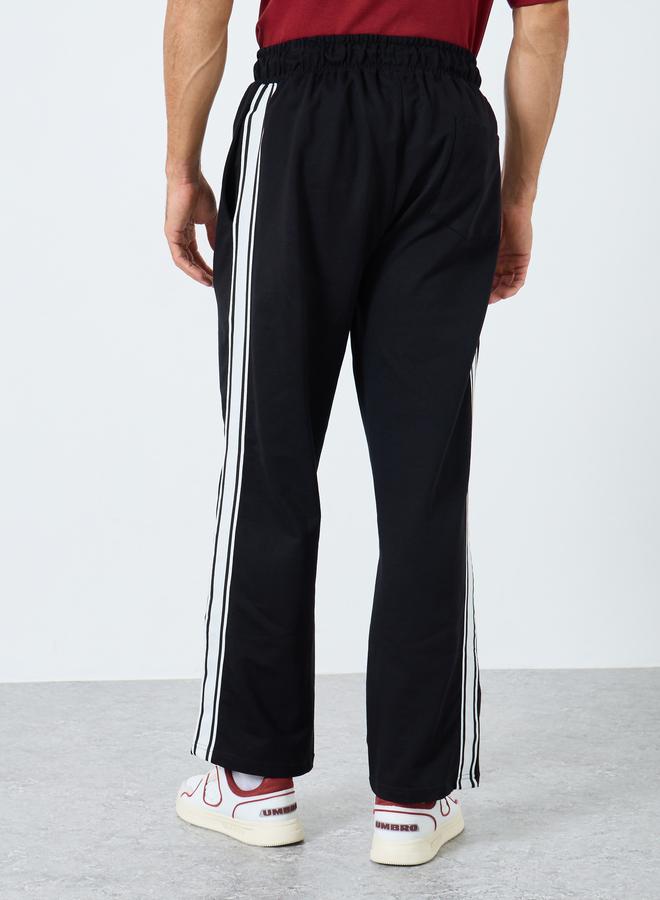 Styli Men Black Striped Joggers - Image 4