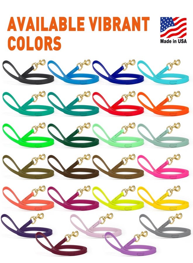 فايبر طوق كلاب فايبر بيوثين K9 المقاوم للماء للتدريب على التتبع، حبل طويل مقاوم للروائح مع مشبك نحاسي صلب، مناسب للجراء والكلاب المتوسطة والكبيرة، لون بني داكن، 5/8 بوصة × 10 أقدام - Image 3