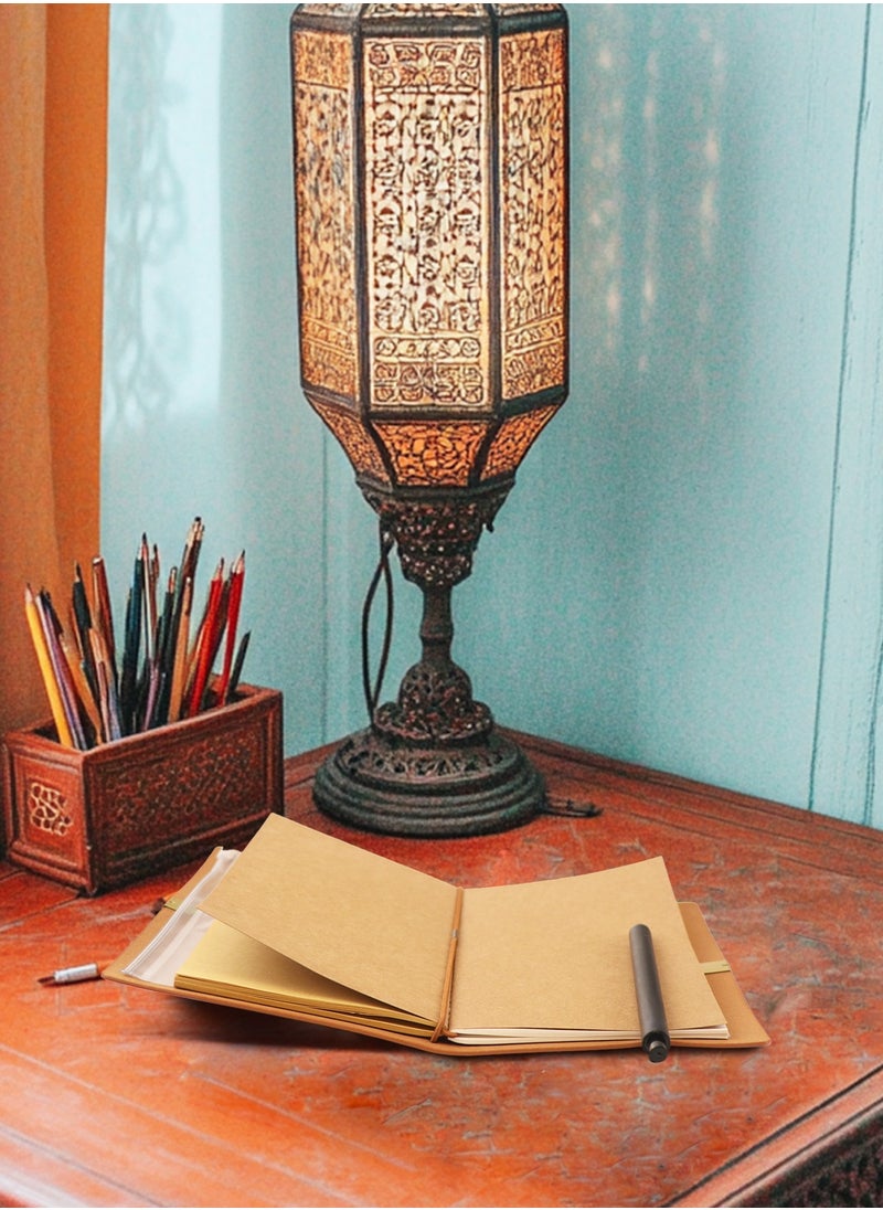 GALADUNE Leather Diary, Islamic Style Diary, School Notes, Travel, Business, Rose Text  - Image 4