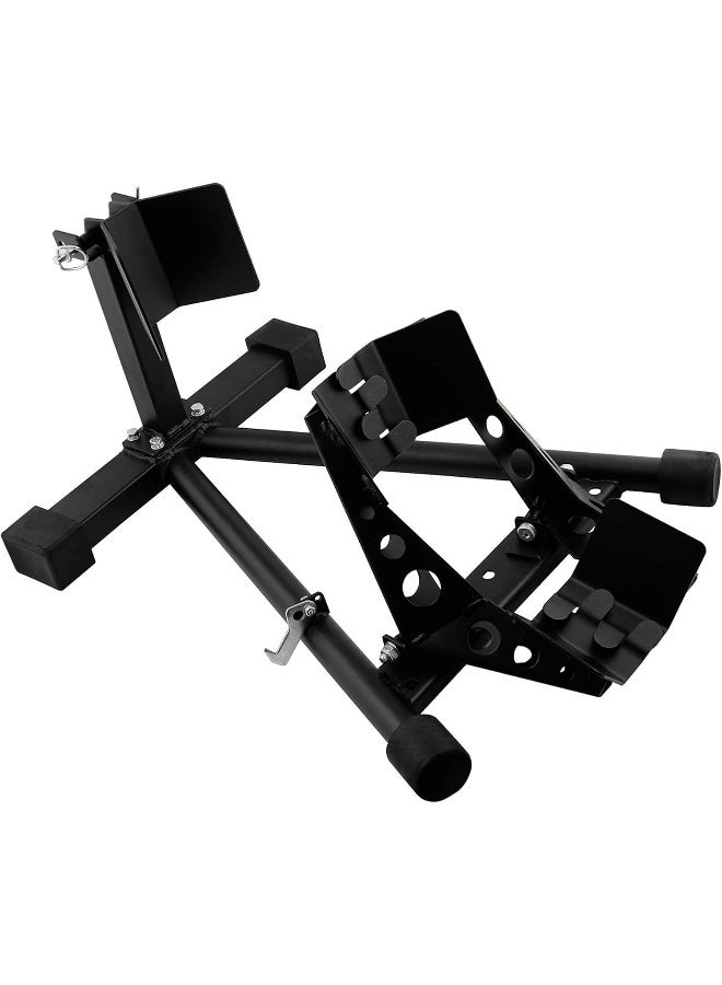 Generic Motorbike Wheel Chock Front Stand with Clamps - Image 3