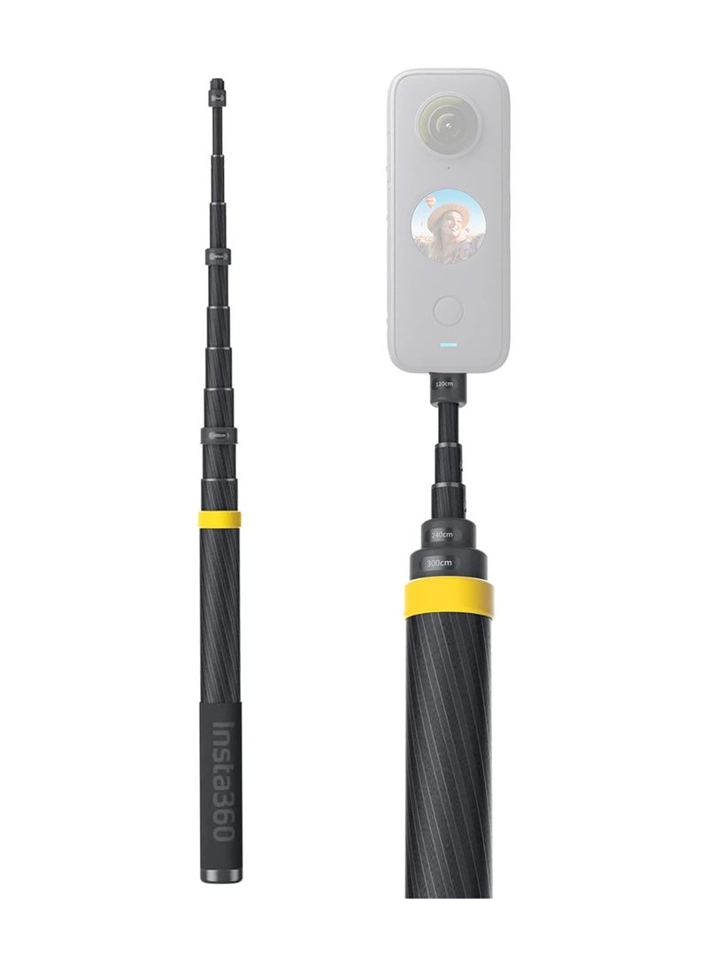 عصا سيلفي Insta360 3M / 9.8ft إصدار ممتد لسلسلة كاميرات الحركة One X3، One X2، One R، One X