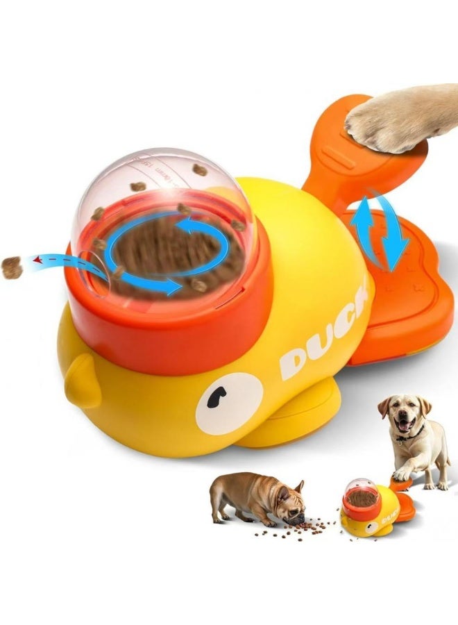 2-in-1 Interactive Slow Feeder Dog Toys, Dog Puzzle Toy/Cat Puzzle Toy – Duck Dispenser with 3 Adjustable Treat Holes – Mental Stimulation, Slow Eating for Dogs & Cats, Enrichment Toy for Small Medium Large Dog, Indoor Cat - Image 1