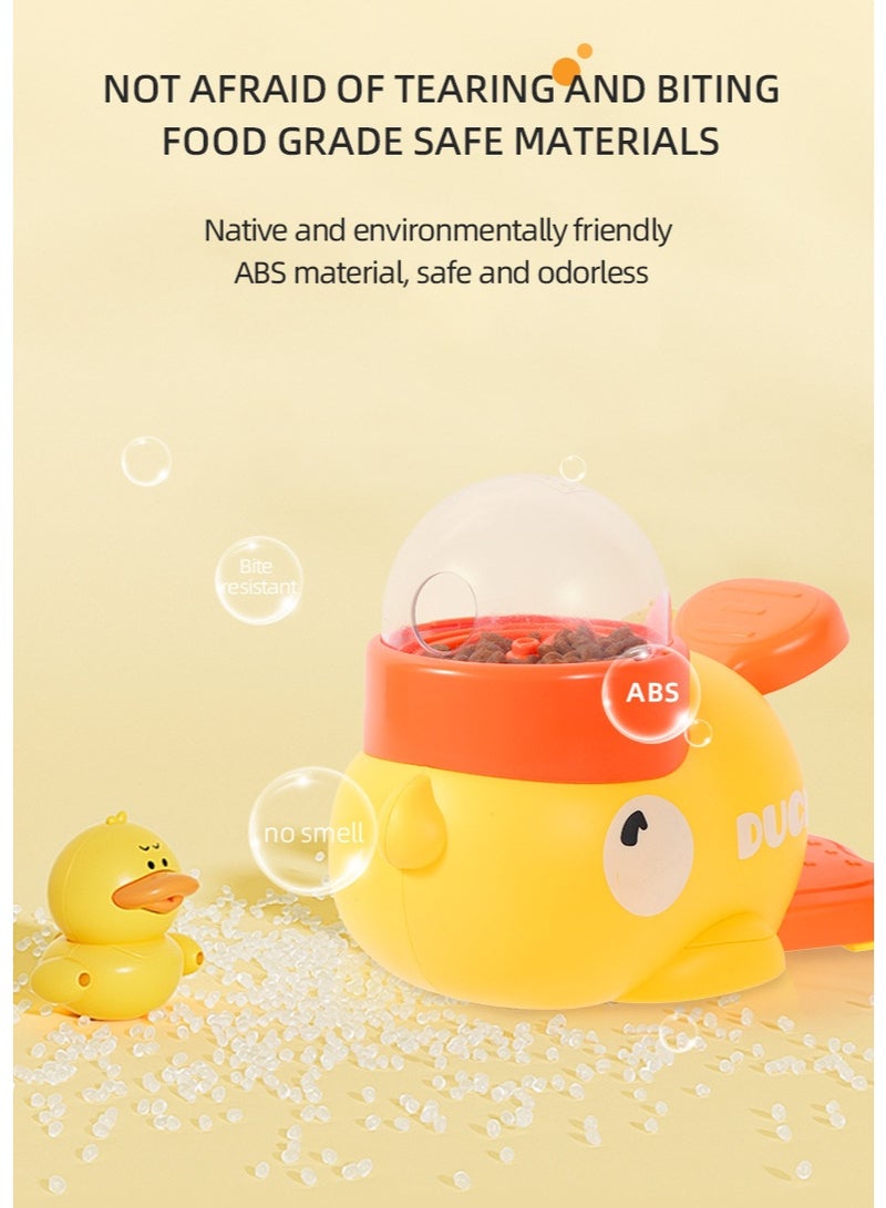 2-in-1 Interactive Slow Feeder Dog Toys, Dog Puzzle Toy/Cat Puzzle Toy – Duck Dispenser with 3 Adjustable Treat Holes – Mental Stimulation, Slow Eating for Dogs & Cats, Enrichment Toy for Small Medium Large Dog, Indoor Cat - Image 4