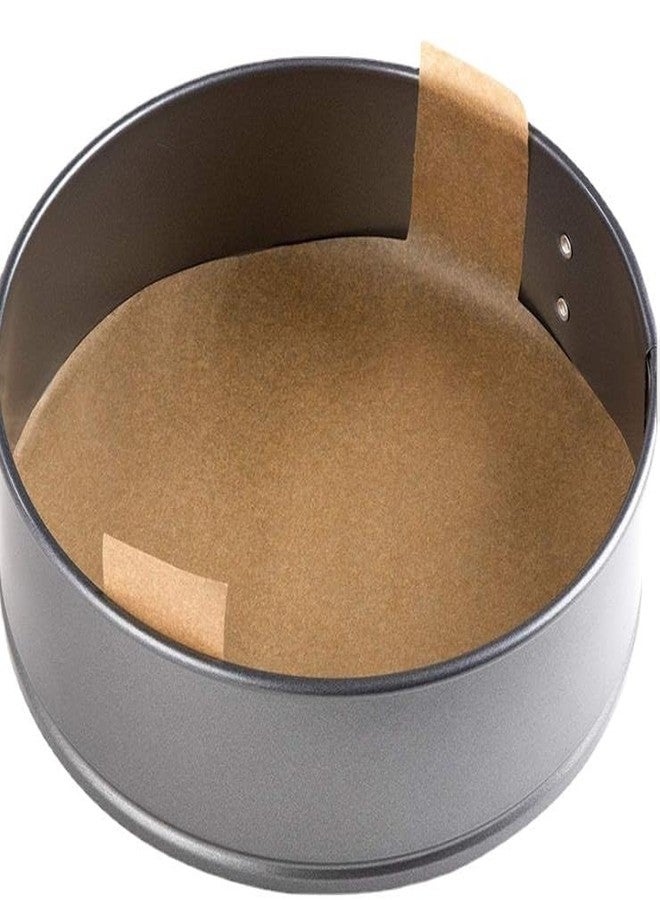 Tuqiso 8 Inch Parchment Paper Rounds, Set of 100, Non Stick Baking Parchment Circles, Cake Parchment Rounds with Lift Tabs for Baking (8inch) (Brown) - Image 2