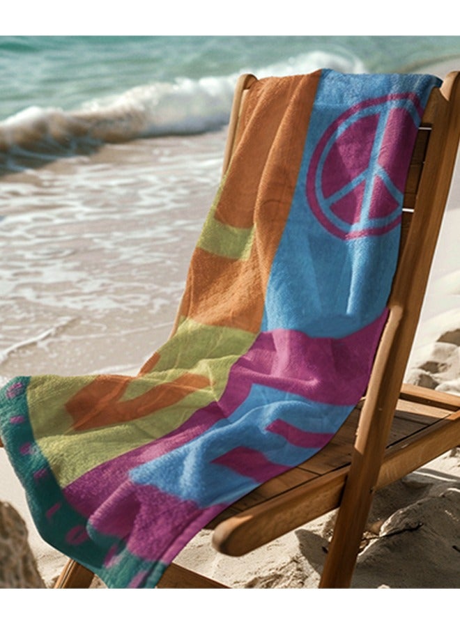 snooze Snooze Beach towel, 170*90 cm, love design  - Image 3