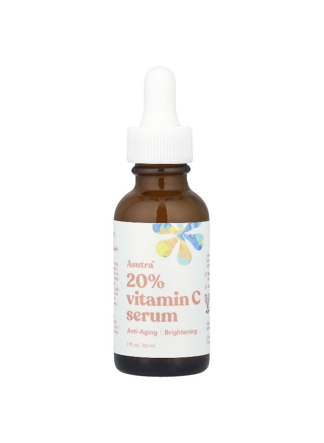 Asutra, 20% Vitamin C Serum, 1 fl oz (30 ml) - Image 1