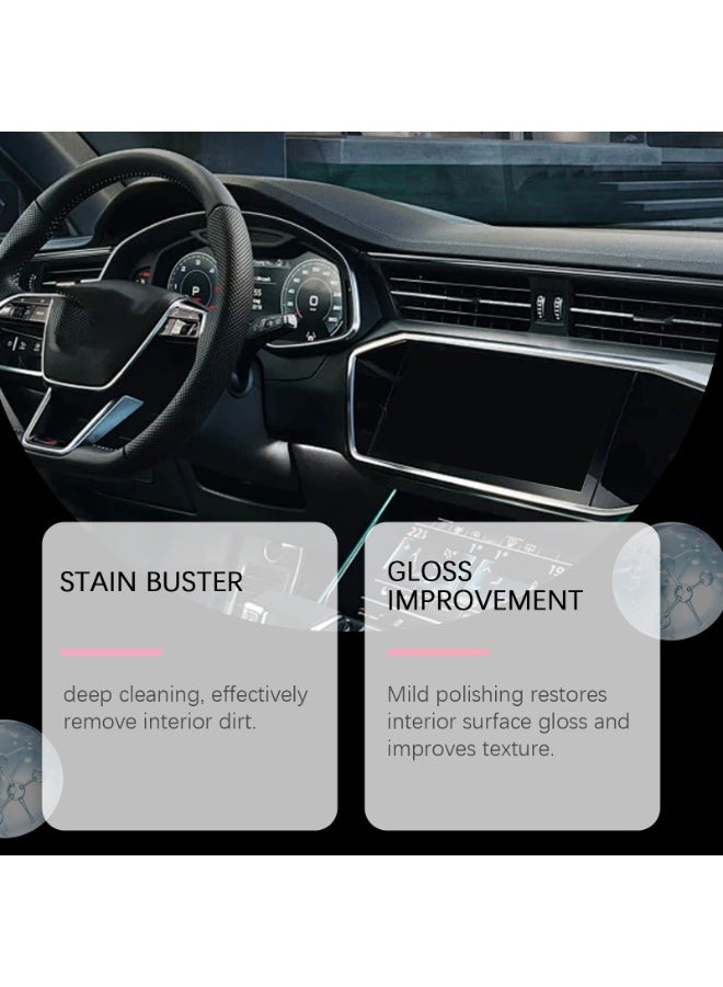 Homonth Car Interior Polishing Cleaner Spray, 100ML Dashboard Restorer Conditioner for Plastic, Leather & Vinyl Auto Surfaces, Restore Shine & Prevent Cracking - Image 2