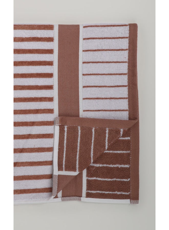 White Rose Towel SPRING COLLECTION S - 450 GSM - 100% Cotton Velour - Bath Sheet 80x160 cm -MultiColour - Modern Stripe Design - Luxury Touch - Extra Absorbent  - Image 5