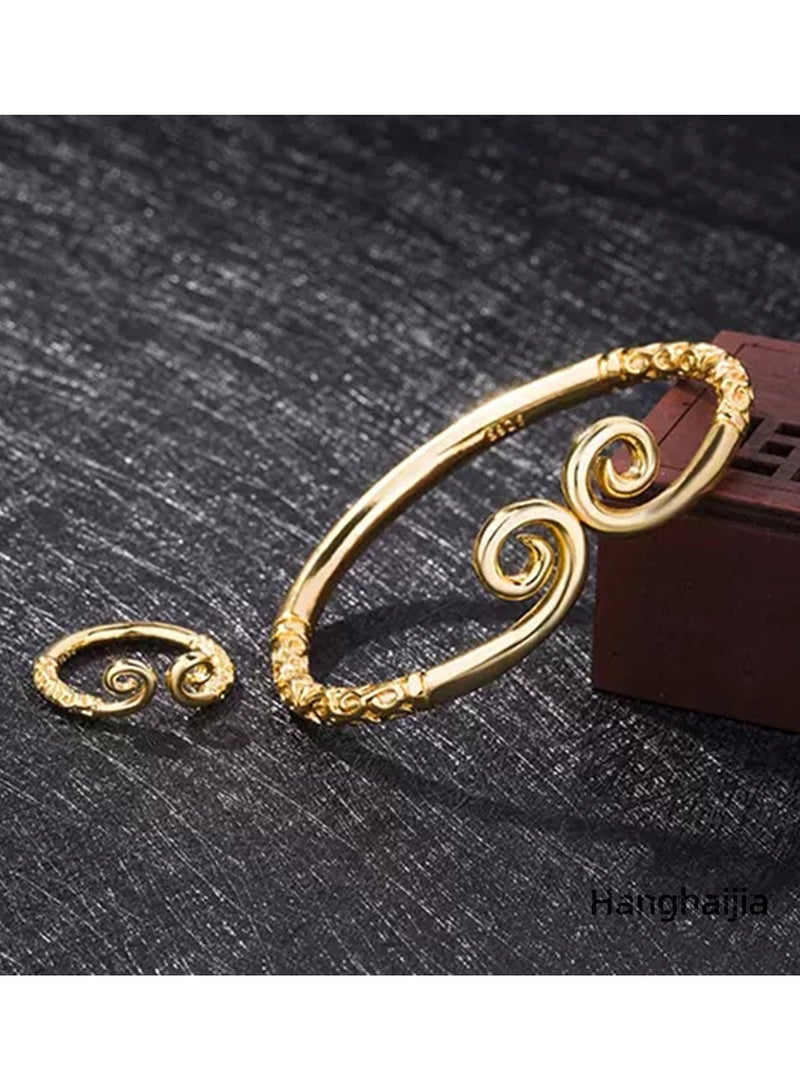 Hanghaijia Unisex Vintage Monkey King Wukong Buddhist Tightening Spell true love forever Bracelet - Image 1