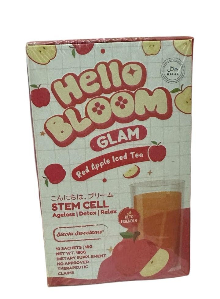 لوكس سليم شاي مثلج بنكهة التفاح الأحمر من هالو بلوم