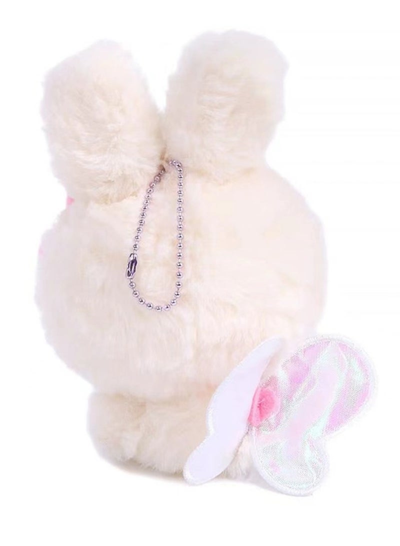 Two-piece doll + pendant (KT Cat)rabbit ears and wings series plush toy bag pendant gift ornaments  - Image 4