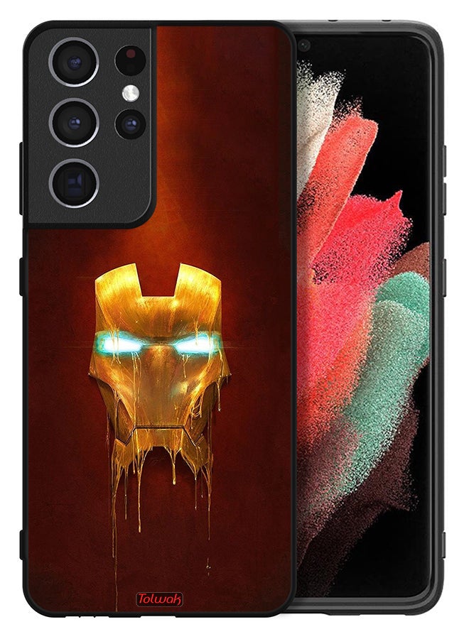 Tolwak Samsung Galaxy S21 Ultra 5G Protective Case Cover Iron Man Marvel Comics - Image 2
