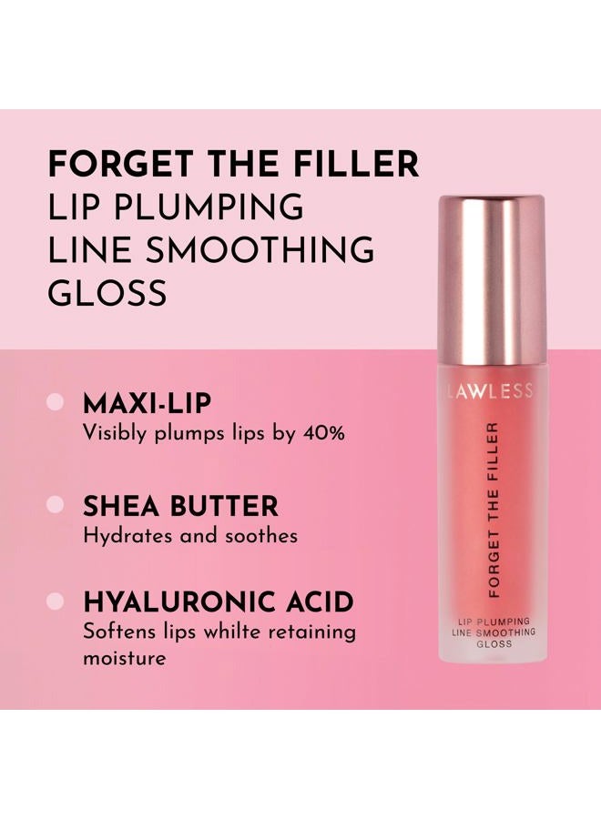 LAWLESS Forget the Filler Lip Plumping Line Smoothing Gloss - Cherry Vanilla - Premium Volumizing Lip Gloss with Natural Ingredients Designed to Plump, Firm, and Hydrate Lips 0.11 oz - Image 2