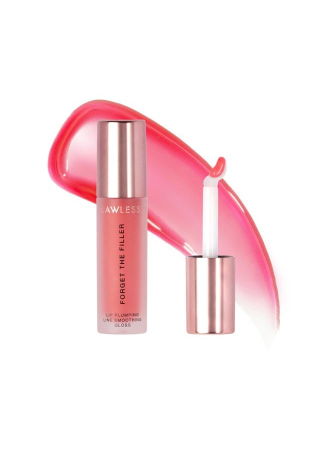 LAWLESS Forget the Filler Lip Plumping Line Smoothing Gloss - Cherry Vanilla - Premium Volumizing Lip Gloss with Natural Ingredients Designed to Plump, Firm, and Hydrate Lips 0.11 oz - Image 1