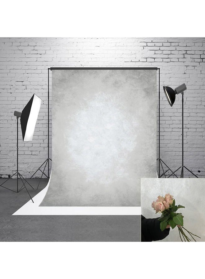 HMTFOTO 5x7ft Grey Portrait Photography Backdrops Solid Texture Abstract Photo Background for Photoshoot - Image 2