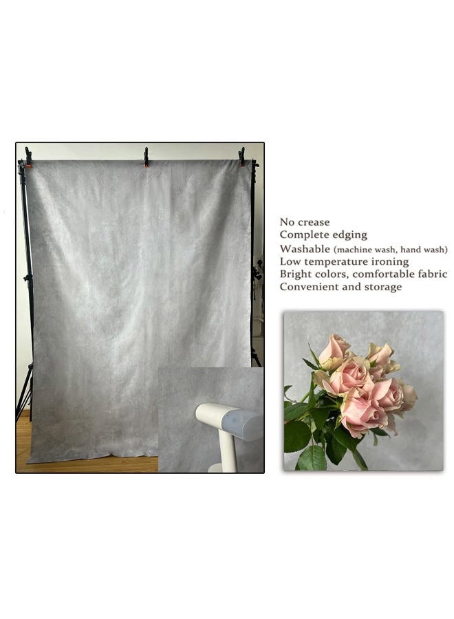 HMTFOTO 5x7ft Grey Portrait Photography Backdrops Solid Texture Abstract Photo Background for Photoshoot - Image 5