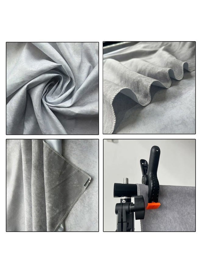 HMTFOTO 5x7ft Grey Portrait Photography Backdrops Solid Texture Abstract Photo Background for Photoshoot - Image 4
