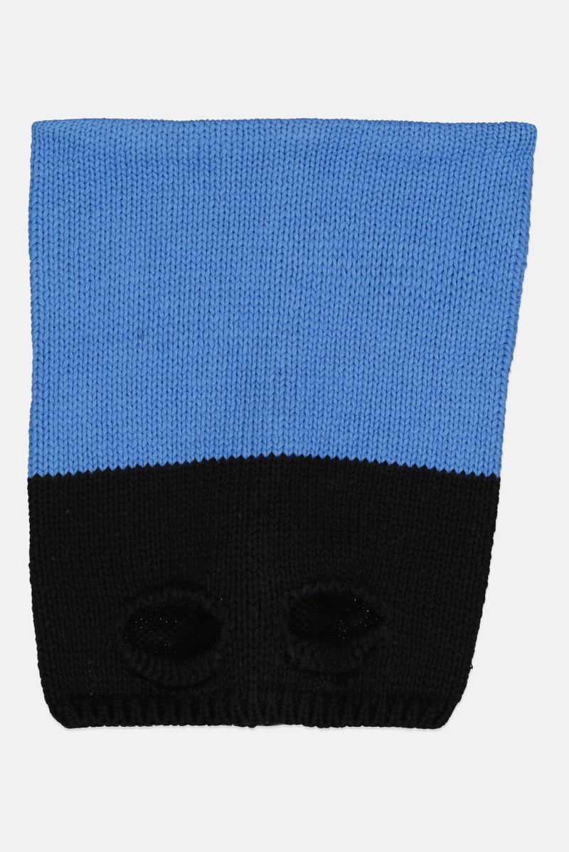 Reserved Toddlers Boy Knitted Bennie, Black/Blue - Image 1