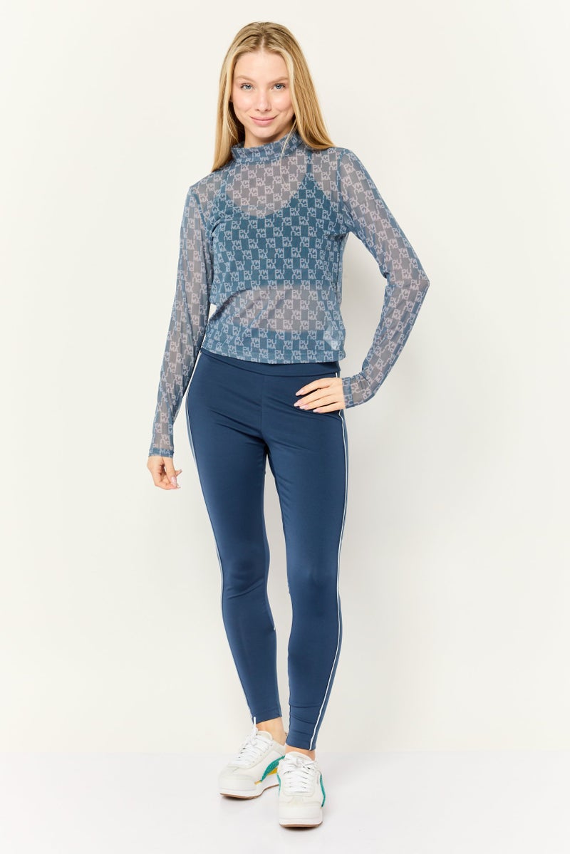 PUMA Women Sportswear Fit Long Sleeve Outdoor Tops, Blue - Image 2