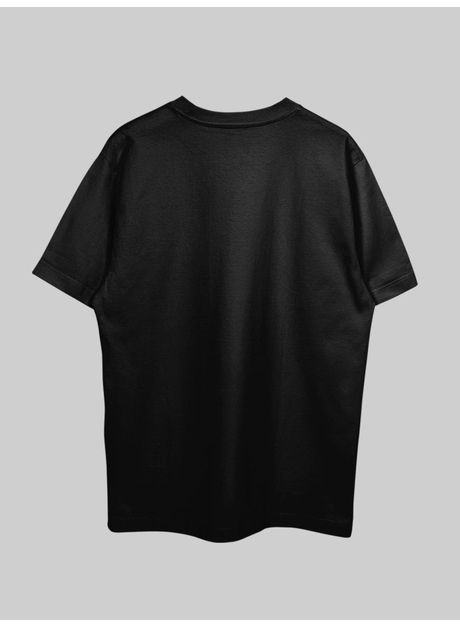 THREADCURRY THREADCURRY Golden Dragon Oversized Drop Shoulder Cotton Loose Printed T-Shirt for Men  - Image 2