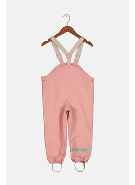 Tchibo Toddlers Girl Solid With Suspender Trouser, Rose Pink  - Image 2