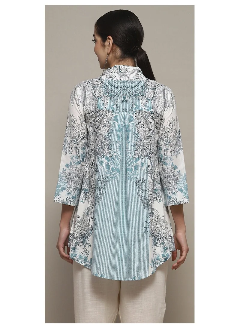 Biba  Blue Viscose Straight Kurti for Women | Best Price UAE