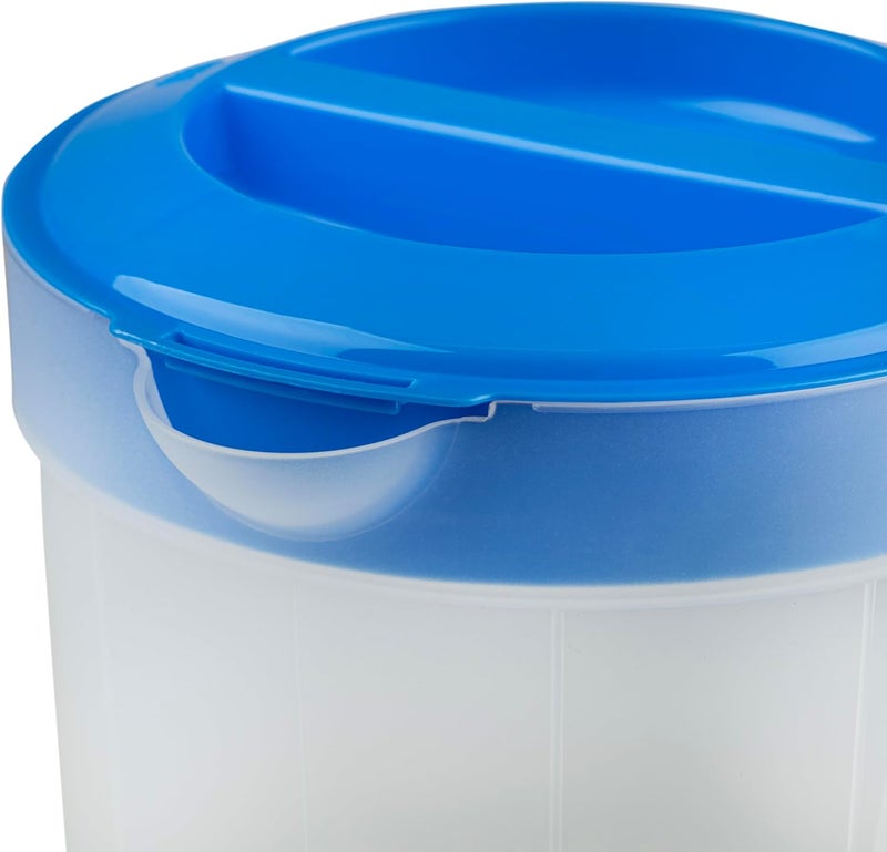 VOXRO 2-Pack 1-Gallon Plastic Pitchers with Lids – Iced Tea Pitchers with Twist Cover BPA-Free, Dishwasher & Freezer Safe, Ideal for Water, Juice & Fridge Storage - Image 4