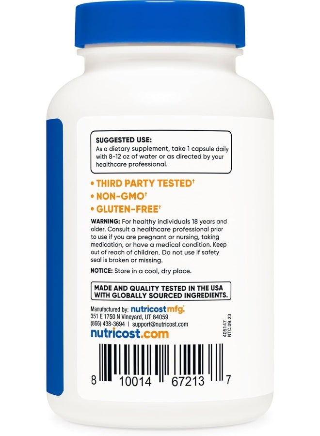 Nutricost Vitamin B12 Methylcobalamin 1000mcg Capsules for Adults - Image 3