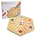 NRZSSN Original Marble Game Wahoo Board Game Double Sided Painted Wooden Fast Track Board Game for Friends and Party 6 and 4 Players 6 Colors 24 Marbles 6 Dice - Image 2