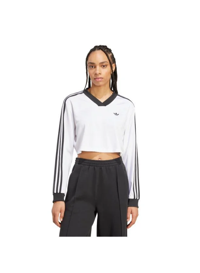 adidas Originals ADICOLOR FOOTBALL JACQUARD CROP LONG SLEEVE