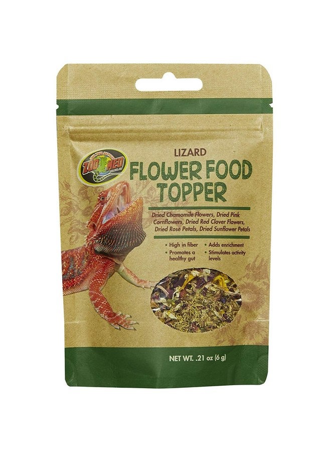 زوو ميد غطاء طعام على شكل زهرة السحلية من Zoo Med، 0.21 أونصة - عبوة من 4 قطع