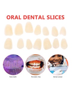 FOMIYES FOMIYES Temporary Crown, 200Pcs Temporary Cap, Dental Acrylic Resin Temporary Crown Veneers Material Temporary Repair Kit Replacements for Missing Broken Fake Teeth Beige  - Image 3