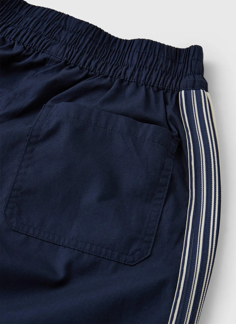 Matalan Girls Navy Side Stripe Track Pants