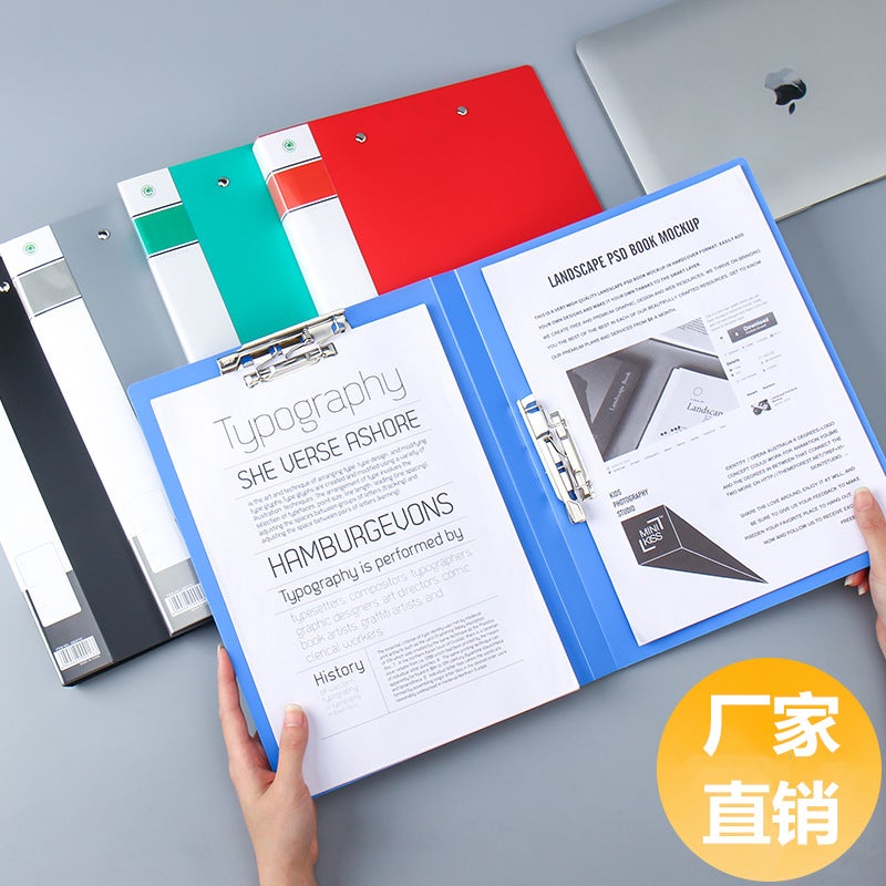 Shusheng Folder Long Clamp Strong Single And Double Clamp A4 Folder Office Classification Strong Student Single And Double Spring Clamp - Image 2