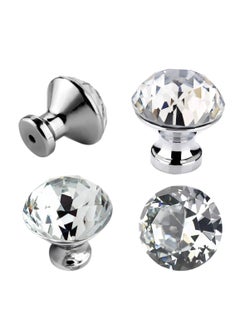 KNP KNP Crystal Acrylic Knob Cabinet Knobs Drawer Kitchen Cabinets Dresser Cupboard Wardrobe Handles (Clear) 2 pcs  - Image 1