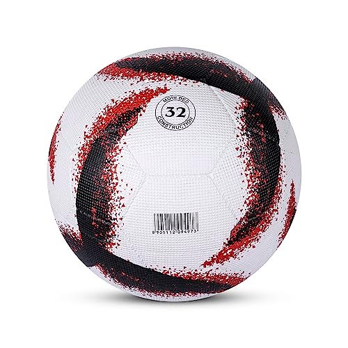 Vector X Neo 2.0 Synthetic Rubber Moulded Indoor/Outdoor Football + Pump with Butyl Bladder, White-Black, Size 5, Suitable for Match and Training for Adults 15+ Years - Image 2