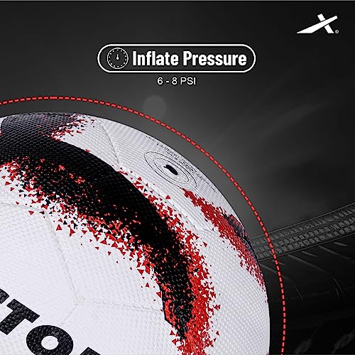 Vector X Neo 2.0 Synthetic Rubber Moulded Indoor/Outdoor Football + Pump with Butyl Bladder, White-Black, Size 5, Suitable for Match and Training for Adults 15+ Years - Image 4