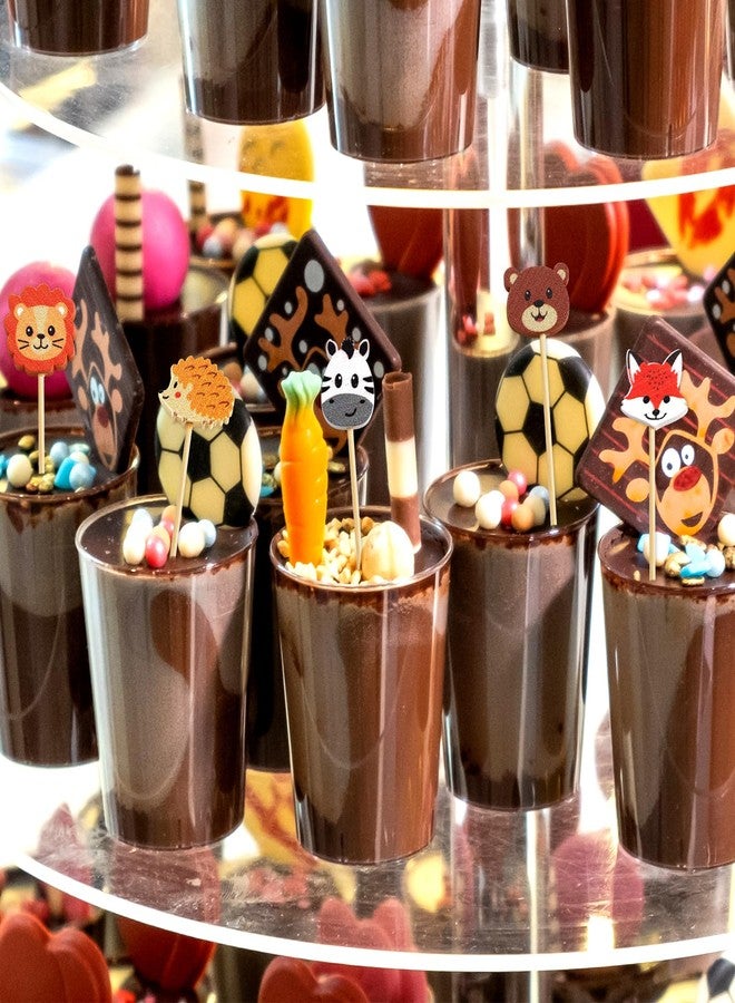 WorldBazaar 120PCS Woodland Cocktail Picks Kids Animal Toothpicks For Appetizers Food Fruit Sticks Jungle Animals Party Supplies Party Decorations - Image 4