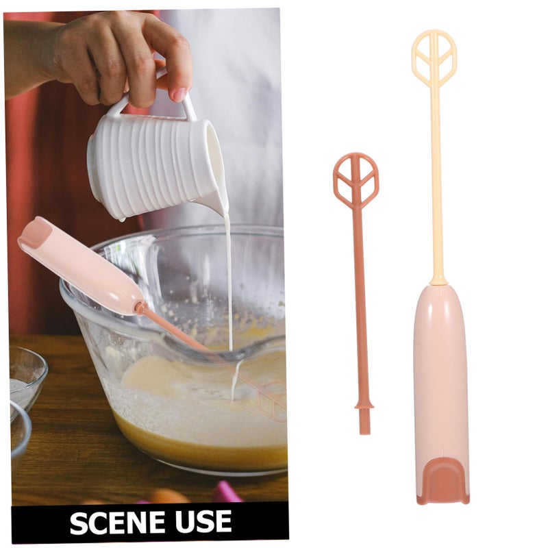 Electric Milk Powder Mixer Handheld Battery Operated with Extended Handle Portable Mixing Tool for Formula Coffee Drinks - Image 4