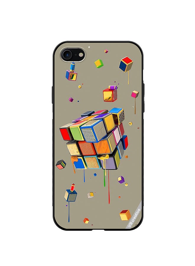 VR CREATIVE Protective Case Cover For Apple iPhone SE (2022) Multicolur Design Multicolour - Image 1