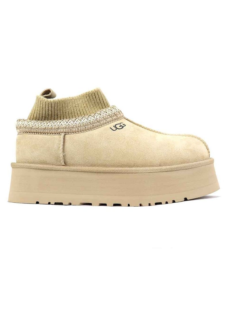 UGG Tazz Knit Slippers – Mustard Seed | Cozy & Stylish Casual Footwear, - Image 1