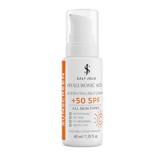 Saly Jolie Sunscreen 50 SPF + Hyaluronic Acid - Image 1