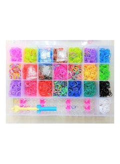 Generic Rainbow Loom Band Kit with 4200 Colorful Rubber Bands  - Image 1