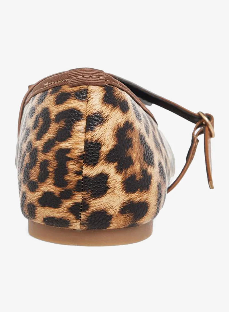 Celeste Women Animal Print Ballerina Shoes