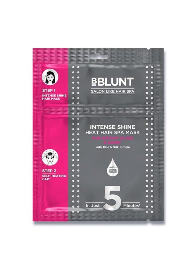 BBLUNT Intense Shine Heat Hair Spa Mask with Rice & Silk Protein for Salon-Like Hair Spa at Home - 70 g - Image 1