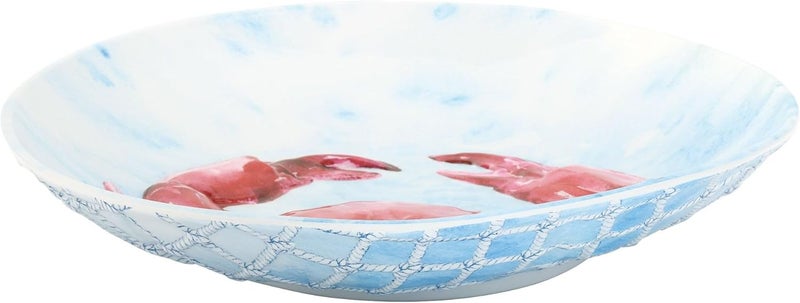 UPware 145 Inch Melamine Large Serving Bowl Mixing Bowl BPAFree Food Bowl for Charcuterie Food Fruit and Salad Indigo Crab - Image 3