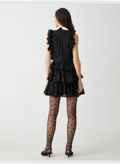 KOTON Frilled Sleeveless Mini Party Dress  - Image 5
