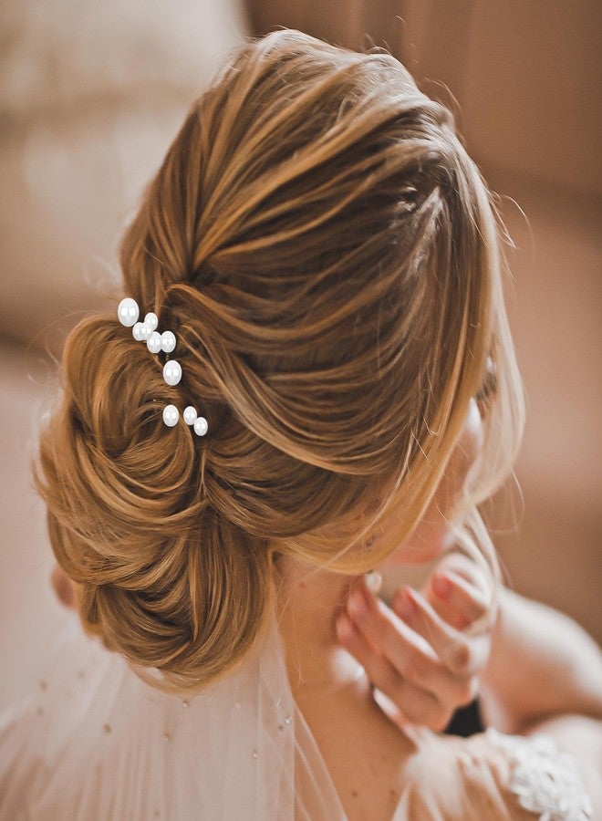 Pretwad 30 Pcs Wedding Pearl Hair Pins - U Shape Bridal Hair Pin, Handmade Pearl Bridal Hairs Accessories, Gold Wedding Bridals Pearls Hair Pins Clips Vintage Hairs Headpiece for Brides Bridesmaid Women Girl - Image 5