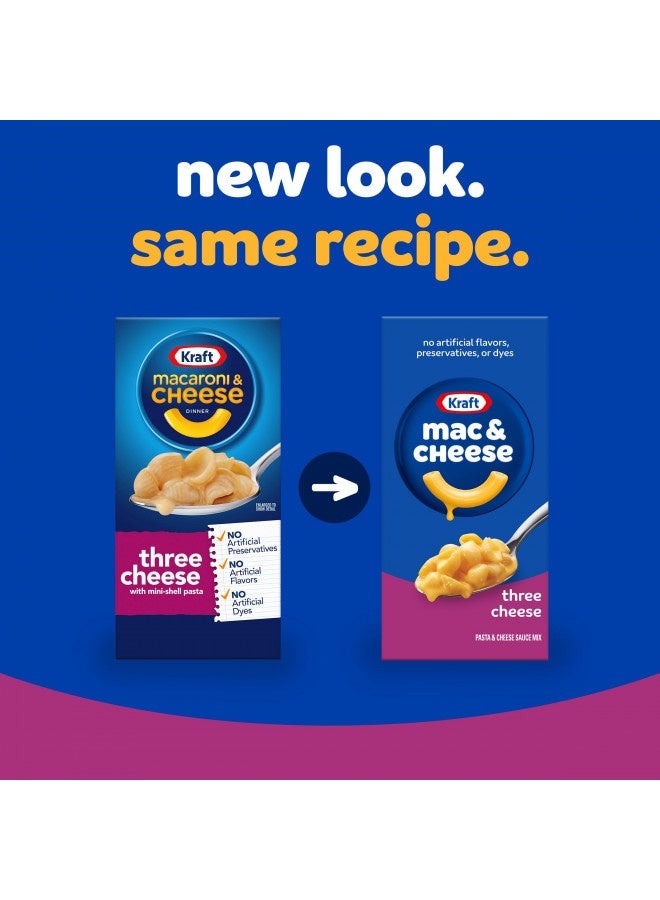 Kraft Kraft Macaroni And Cheese, Three Cheese, 7.25 Oz - Image 5